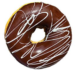 Black White — donut Hungry Donuts 
