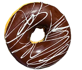 Black White — donut Hungry Donuts 